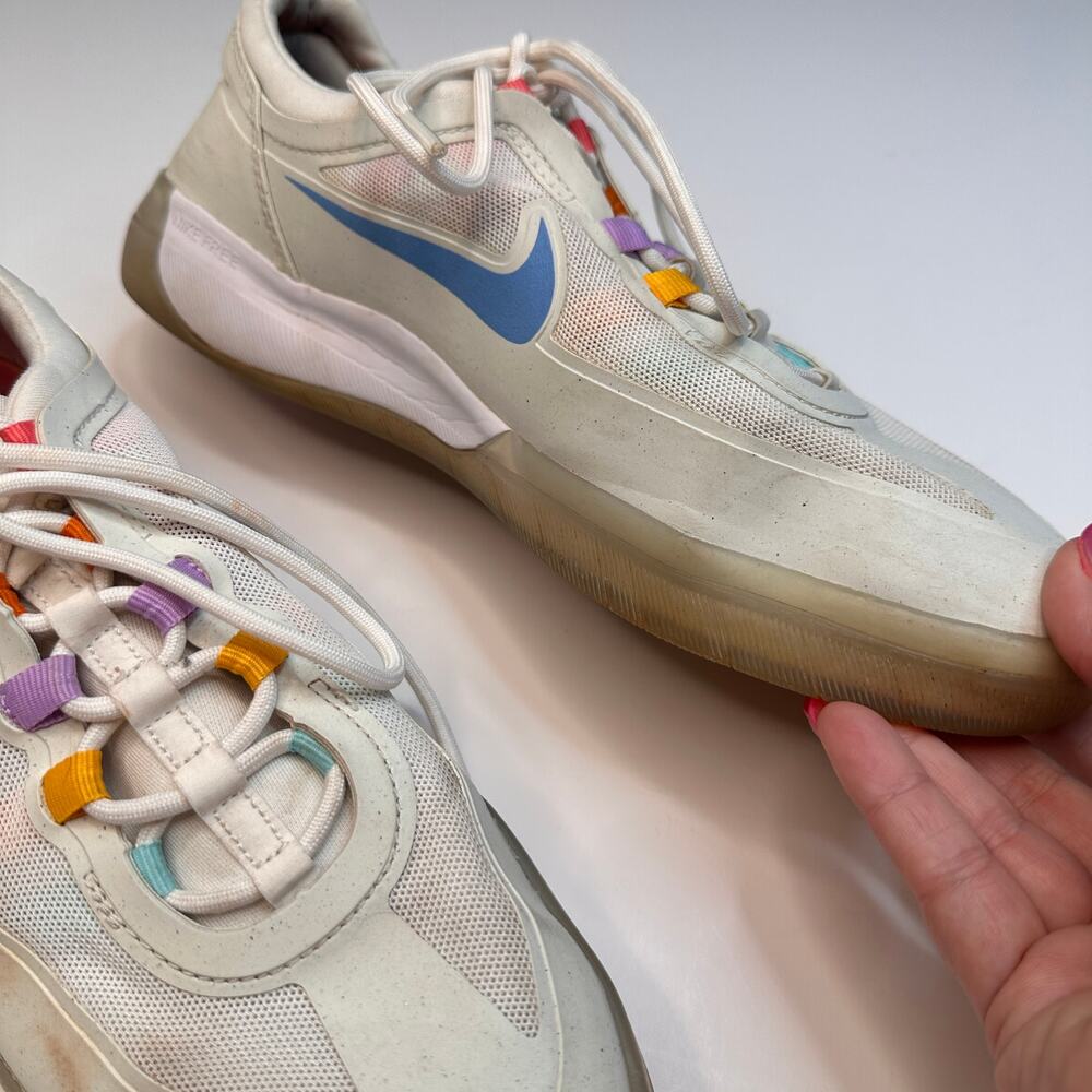 Nike SB Nyjah Free 2 Summit White Skate Shoes - Picture 3 of 7